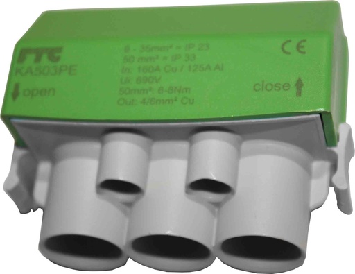 [3680499] KA503 Koblingsklemme G/G 3x50 Al+2x6 Cu