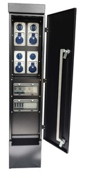 [1584832] HD søyle 4 interlock 216-6 + 4x16A JFA kWh IP44