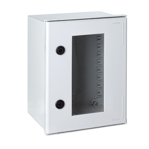 [1740262] Glass Polyesterskap IP66 transparent dør 404020