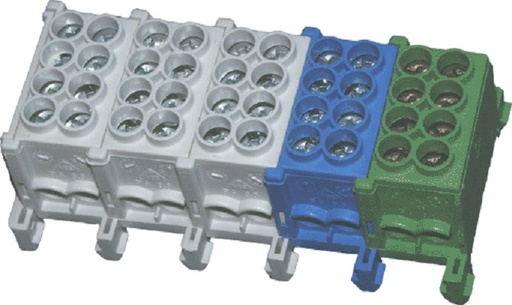 [1204129] Avgreningsklemme 5P 4x25mm² 3/N/PE