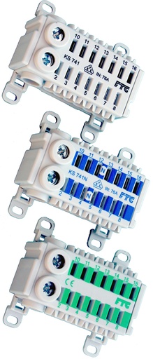 [1204138] Avgreningsklemme 2x2-14x4mm² innstikk grønn