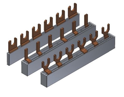 [1606120] Samleskinne 12modul 3pol (fas) 16mm²
