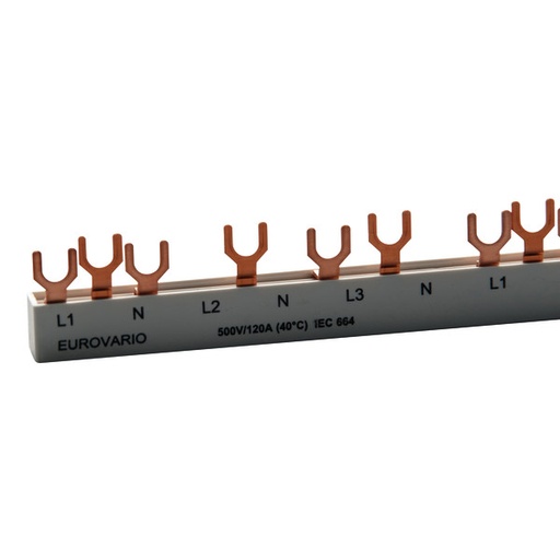 [1604705] Samleskinne 12 modul L1-N-L2-N-L3-N 10mm²