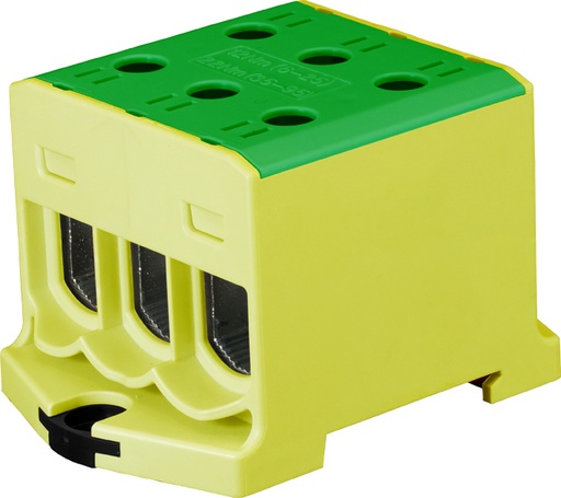 [1204233] Koblingsklemme 3x95mm² Al/Cu Gul/Grønn