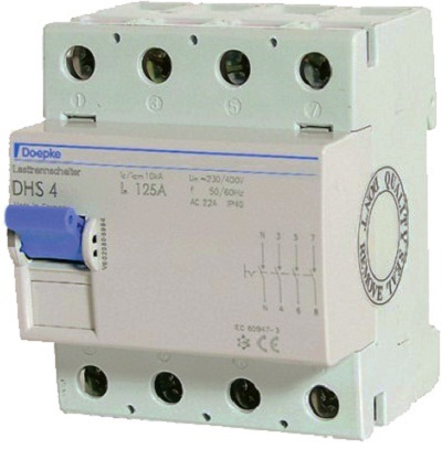 [1401559] DHS4 125A 4-pol Lastbryter 4 moduler