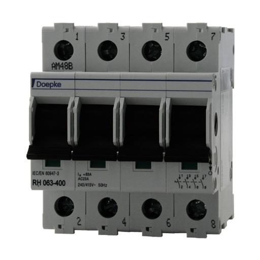 [1401561] RH063 Lastbryter 63Amp 4pol 4modul