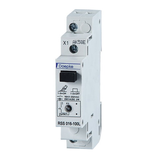 [1401530] RSS 016-200 bryter 2pol 16Amp 1 modul DIN